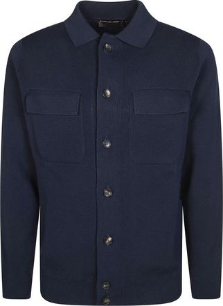 FILIPPO DE LAURENTIIS Maglia Giubbotto - Heren - Vesten - Blauw - XL - Truien & Vesten