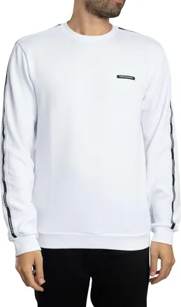 Emporio Armani Sweatshirt Met Logo-Tape, Wit