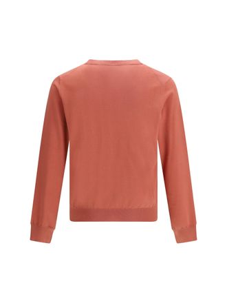 Brunello Cucinelli Crewneck Cotton Sweater - Orange