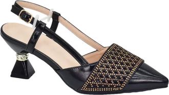 Generic Womens Luxury Shoe and Bag Matching Set Sparkly Rhinestone Gold Chain Strap Shoulder Bag Pointed Toe Heeled Shoes