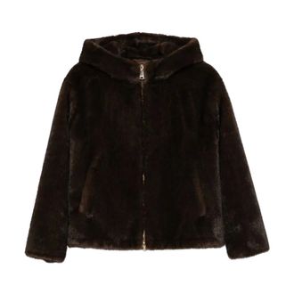 Ermanno Scervino Jas met schapenvachtlook voering - Dames - Jassen - Bruin - Maat: S