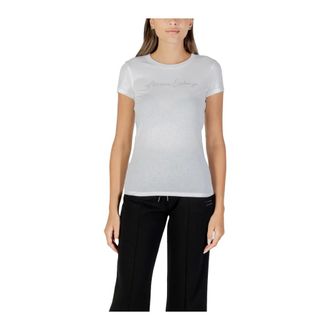 A|X Armani Exchange Mujer, Camisetas, Blanco, Talla: L