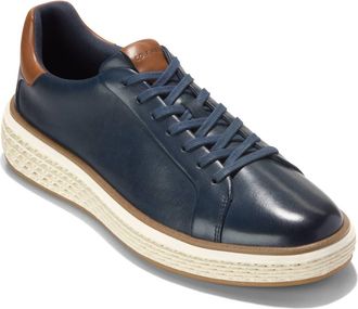 Cole Haan GrandPro Court SkyWeave Sneaker in Navy Blazer /Ch British Tan at Nordstrom, Size 12