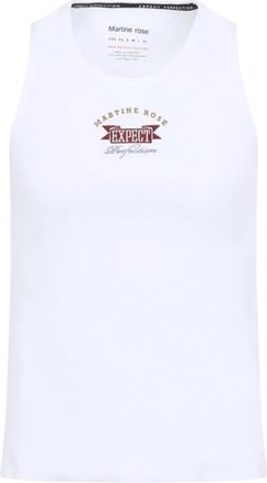 Martine Rose Cotton Vest - Heren - Tops zonder mouwen - Wit - XL - Katoen - Tops