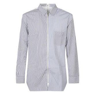 Comme Des Gar&ccedil;ons Gestreept Overhemd - Heren - Casual Overhemden - Wit - L - Leer - Overhemden