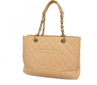 Chanel Pink Grained Calfskin Tote Bag (Pre-Owned)