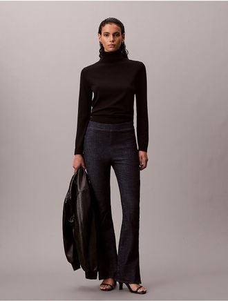 Calvin Klein Jeans Calvin Klein Womens Denim Flared Leggings - Blue - 24W x RL