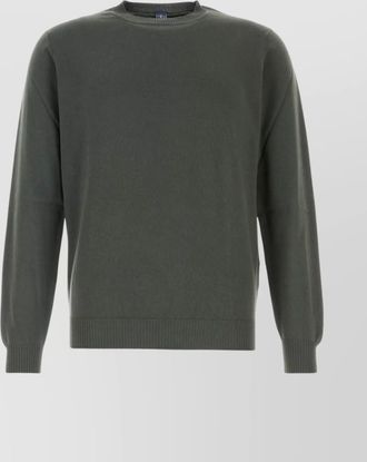 Fedeli crew neck cotton sweater