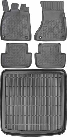 OEM Juego De Alfombrillas Para Coche Y Maletero Para Audi A4 B8 Kombi (2007-2015)
