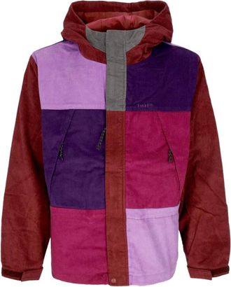 HUF Fluwelen Mountain Jacket met Ritssluiting - Heren - Zomerjassen - Veelkleurig - S - Katoen - Jassen