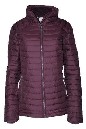 Columbia Womens White Out ll Omni Heat Jacket Puffer, Marionberry 616, L