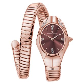 Christian Van Sant Womens Naga Brown Dial Watch