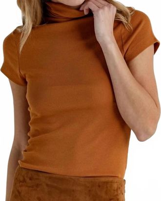 Sundays Archer Turtleneck Tee In Hearthwood