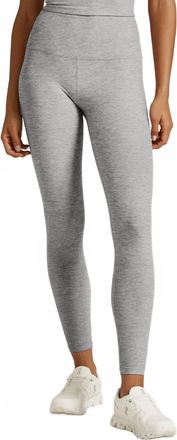 Beyond Yoga Spacedye Caught In The Midi High Waist Legging In Silver