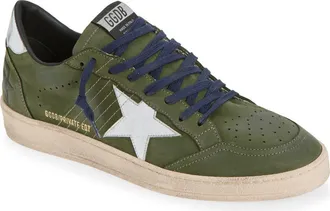 Golden Goose Ball Star Sneaker (Nordstrom Exclusive) in Green/silver at Nordstrom, Size 45