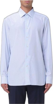 Ermenegildo Zegna Camicia a righe in popeline - - Shirts - Uomo - Blu - XL
