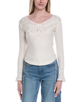 Free People Butterfly Cuff Thermal Top