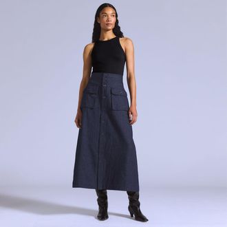 Levi's Blue Tab Mariner Skirt - Womens - XS - Blue