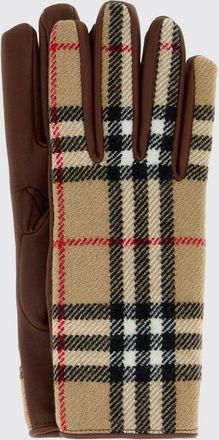 Burberry Vintage Check Wool and Lambskin Gloves