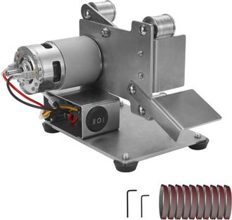 OEM Lijadora De Banda El&eacute;ctrica Multifuncional Mini, M&aacute;quina Pulidora Y Rectificadora Para Proyectos De Bricolaje, Afilador De Cuchillas De Corte