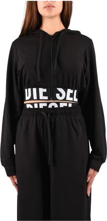 Diesel Felpa corta Nika D-Pop - - Sweatshirts & Hoodies - Donna - Nero - XL