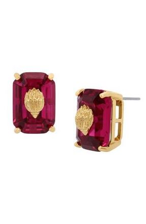 Kurt Geiger Crystal Emerald Stud Earrings in Pink at Nordstrom Rack