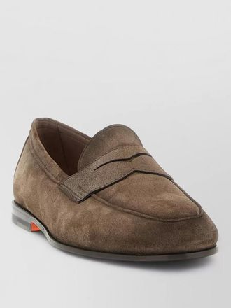 Santoni leather loafers