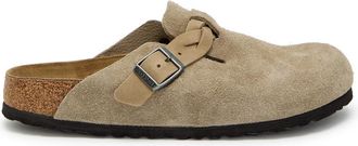 Birkenstock Boston Braided Brushed Suede Clogs - Beige - 39 (IT39/ UK6)