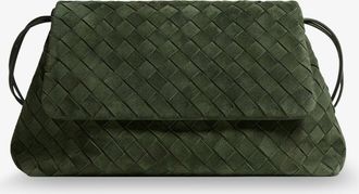Bottega Veneta Borsa a spalla Giorno in suede con motivo Intrecciato - BOTTEGA VENETA - gender_Woman