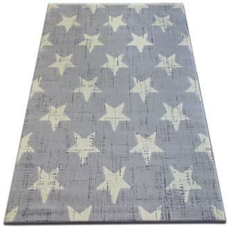 RugsX Rugsx - Alfombra Scandi 18209/052 - Estrellas Grey 120x170 Cm