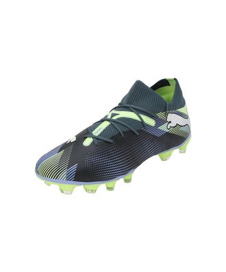 Puma Women Future 7 Match FG/AG WNs Soccer Shoe, Gray Skies-PUMA White-Fizzy Apple, 6.5 UK