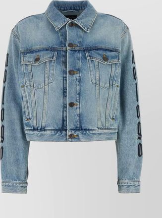 Balenciaga denim cropped jacket