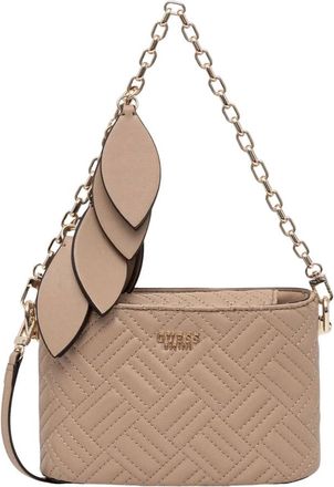 Guess Tassen, Dames, Beige, ONE Size, Leer, Sally Mini Crossbody Tas
