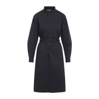 Christophe Lemaire Liquette Dress - female - Lemaire - Shirt Dresses - Blue - XS - Dresses