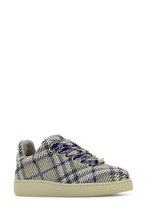 Burberry Mens Embroidered Fabric Box Sneakers Lichenipcheck
