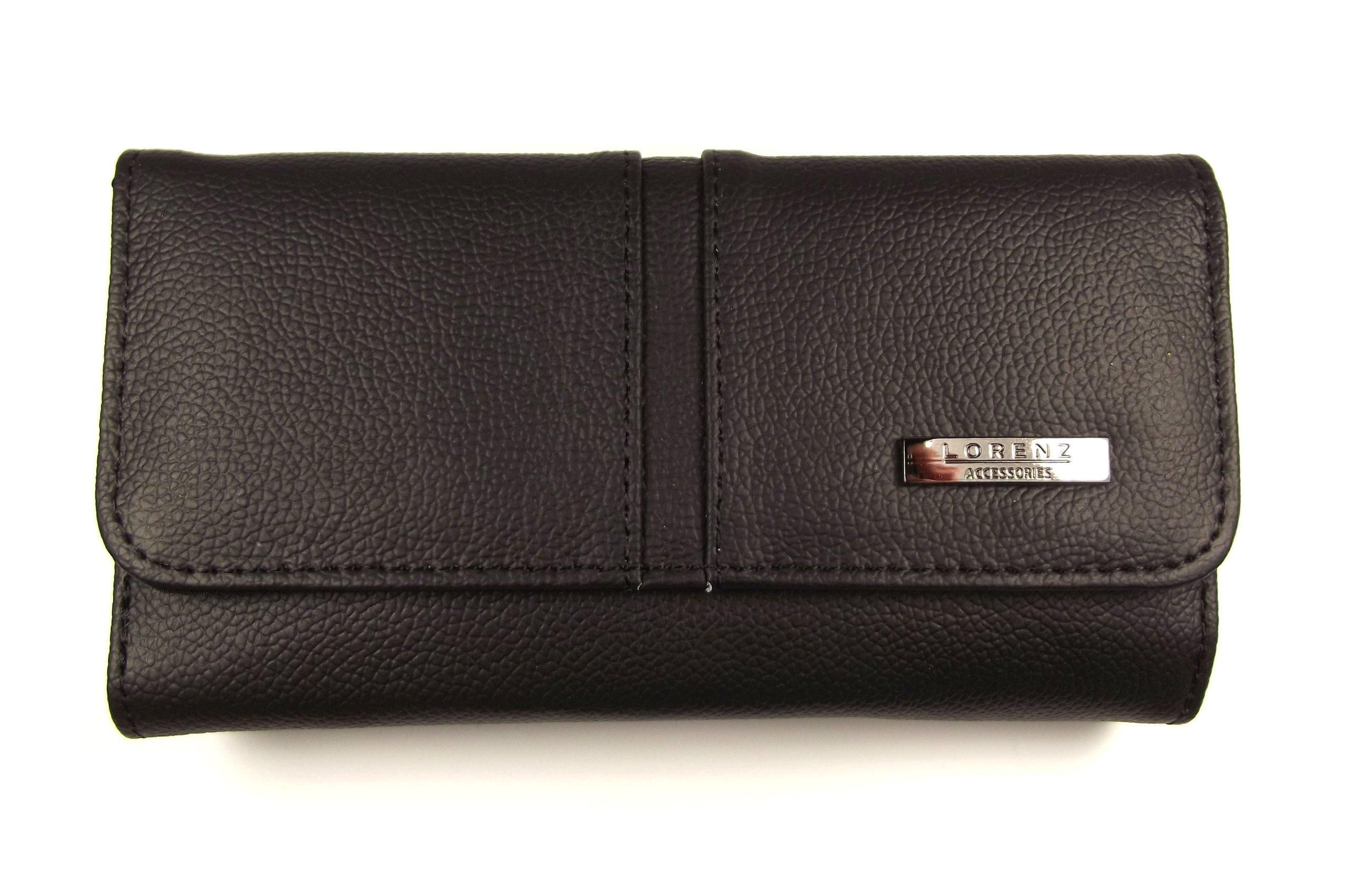 Coin Purse Lorenz Purses Amazon LorenzMens Ladies Soft Black