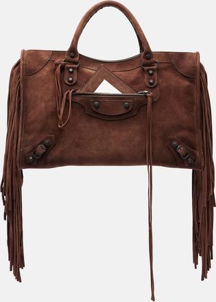 Balenciaga Borsa a mano Le City Medium in suede