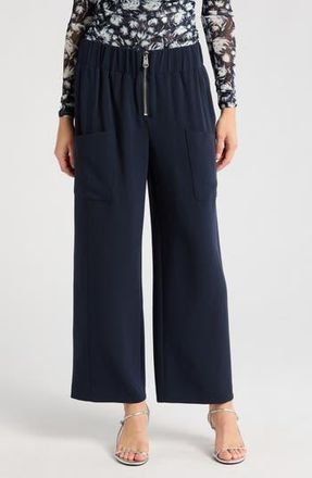 Cinq &agrave; Sept Austine Crop Pants in Navy at Nordstrom Rack, Size 12