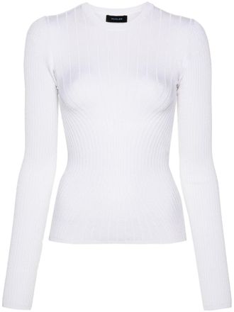 MUGLER knit top - White