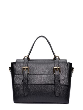 Anna Luchini Zwart Rundleer Tas