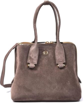 Baldinini Handtas met handvat van su&egrave;de - Dames - Handtassen - Bruin - ONE Size - Su&egrave;de - Tassen