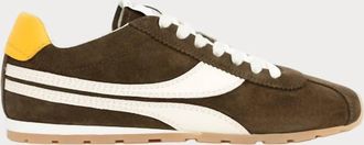 Oncept Womens Essex Ballet Sneaker In Dark Olive