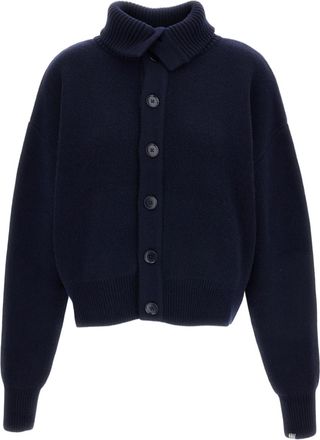 Extreme Cashmere Dark Blue Clement Cashmere Cardigan