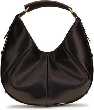 Saint Laurent Mombasa Schoudertas - Dames - Schoudertassen - Bruin - ONE Size - Leer - Tassen