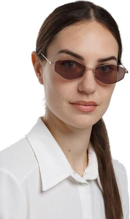 Ana Hickmann Womens Sunglasses Rose Gold-Pink Metal Eyewear - Gold/pink
