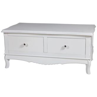 Wanderlust Deco Mueble televisi&oacute;n madera blanco 2 cajones blanco 92x52x41h cm