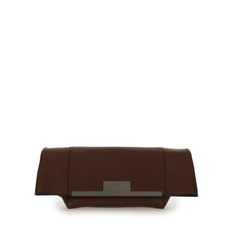 Max Mara Clutches, female, Brown, Size: ONE SIZE Clutch Clasp Medium