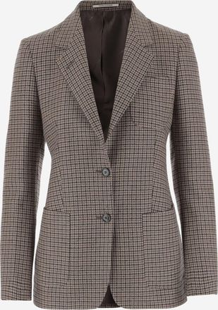 Tagliatore Red Wool Blend Blazer
