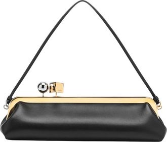 Jacquemus La pochette Salon - Dames - Clutches - Zwart - ONE Size - Katoen - Tassen