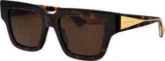Bottega Veneta Womens Sunglasses Bv1276s Havana Crystal Brown Resin
